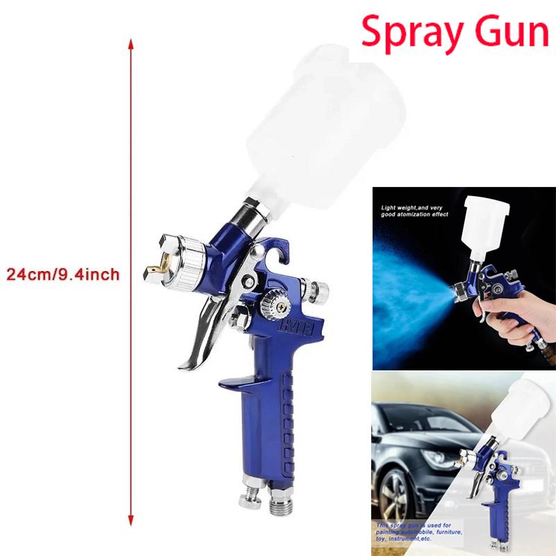 Professionelle Mini-Druckluft-Spritzpistole 0,8/1,0 mm Düse 125 ml - Für Autolackierung und -reparatur, Möbel-Spritzpistole Auf Lager@@