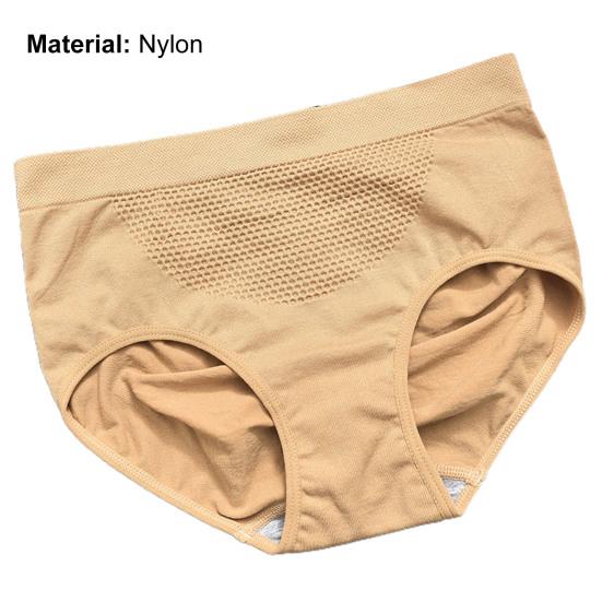 Women Panties Seamless Honey Comb Hole Comfortable Hand-supported Hip Design Panties for Daily Wear