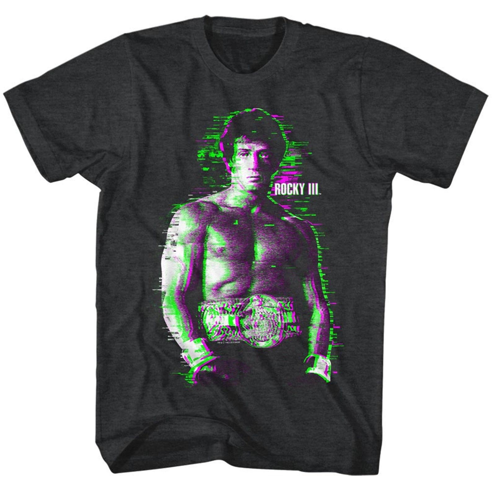 Rocky Glitchy Black Heather T-Shirt S