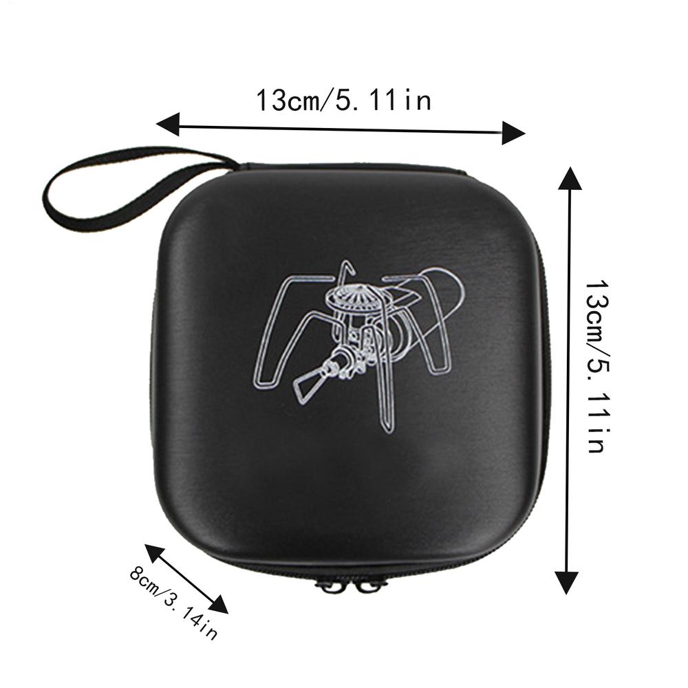 Camping Stove Storage Bag For Spider Stove Waterproof EVA Carry Case Double Zipper Spider Furnace Organizer Camping Accessories