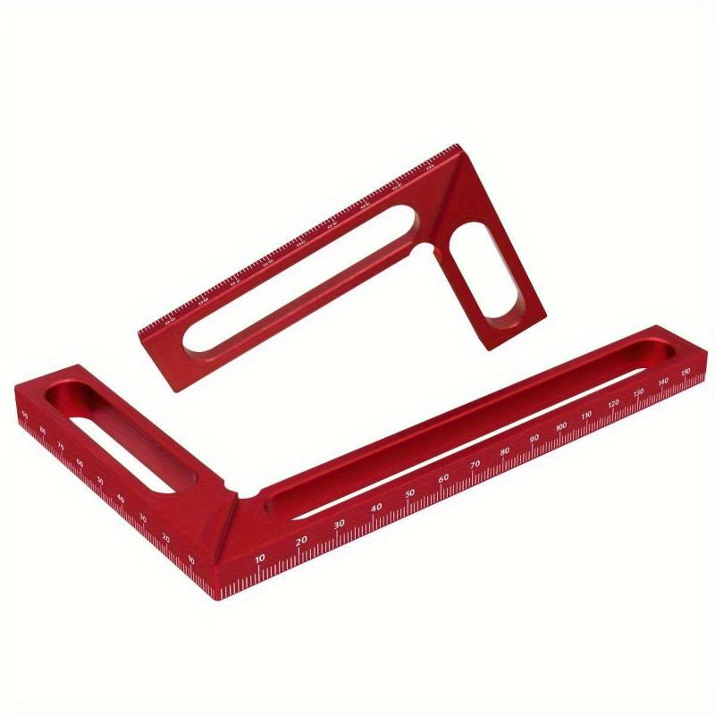 Woodworking Right Angle Ruler Aluminum Carpenter Square Measuring Height Ruler 90° Right Angle Calibrator for Wood Work Projects.