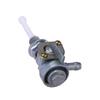 CITALL 1 Pair Left Right Gas Tank Fuel Switch Shut Off Valve Pump Tap Petcock Silver