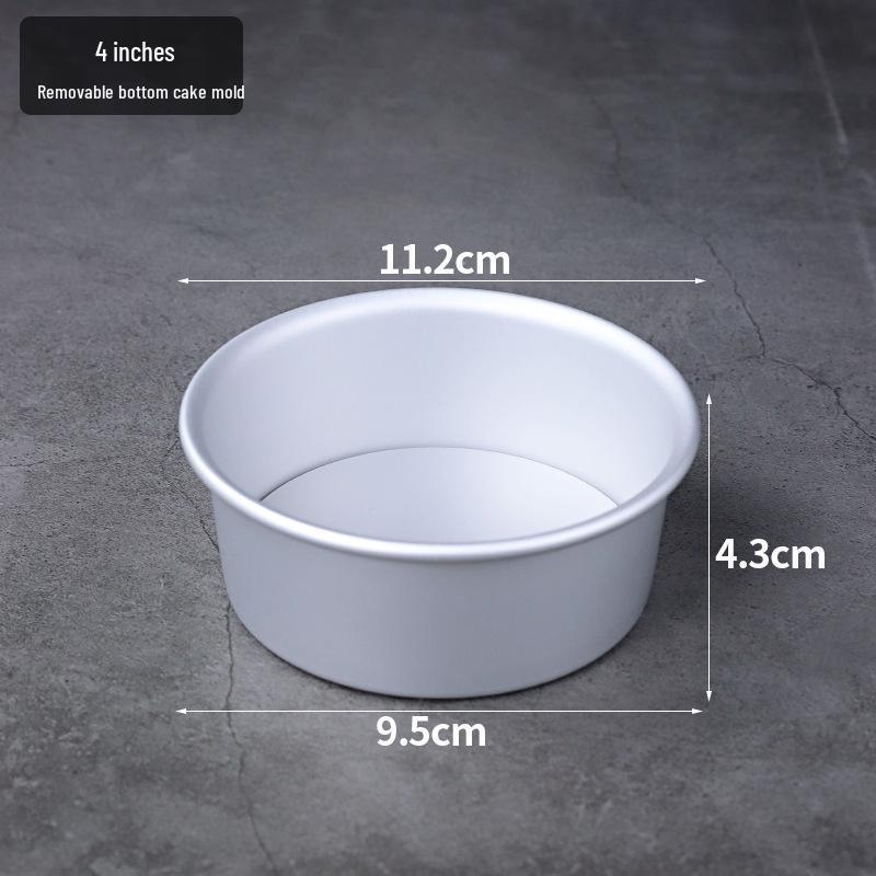Heart-Shaped Anodized Chiffon Cake Mold with Removable Bottom