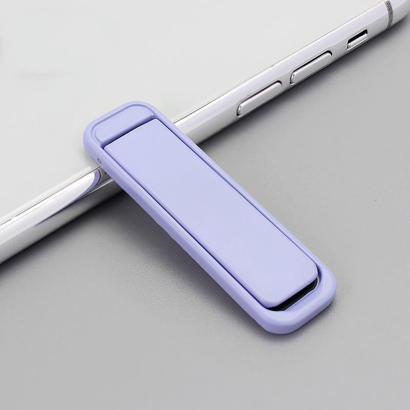 

Металлический держатель для мобильного телефона, мини-подставка в форме полоски, 3M сильный клей, простая портативная подставка для смартфона для iPhone 12 Samsung Xiaomi светло-фиолетовый