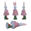 Seasonal Rabbit Sculpture Durable Resin Accessory Seasonal Home Ornament Ideal For Easter Gathering And Display