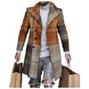 Men's Woolen Mid-Length Digital Print Coat - Autumn/Winter Collection