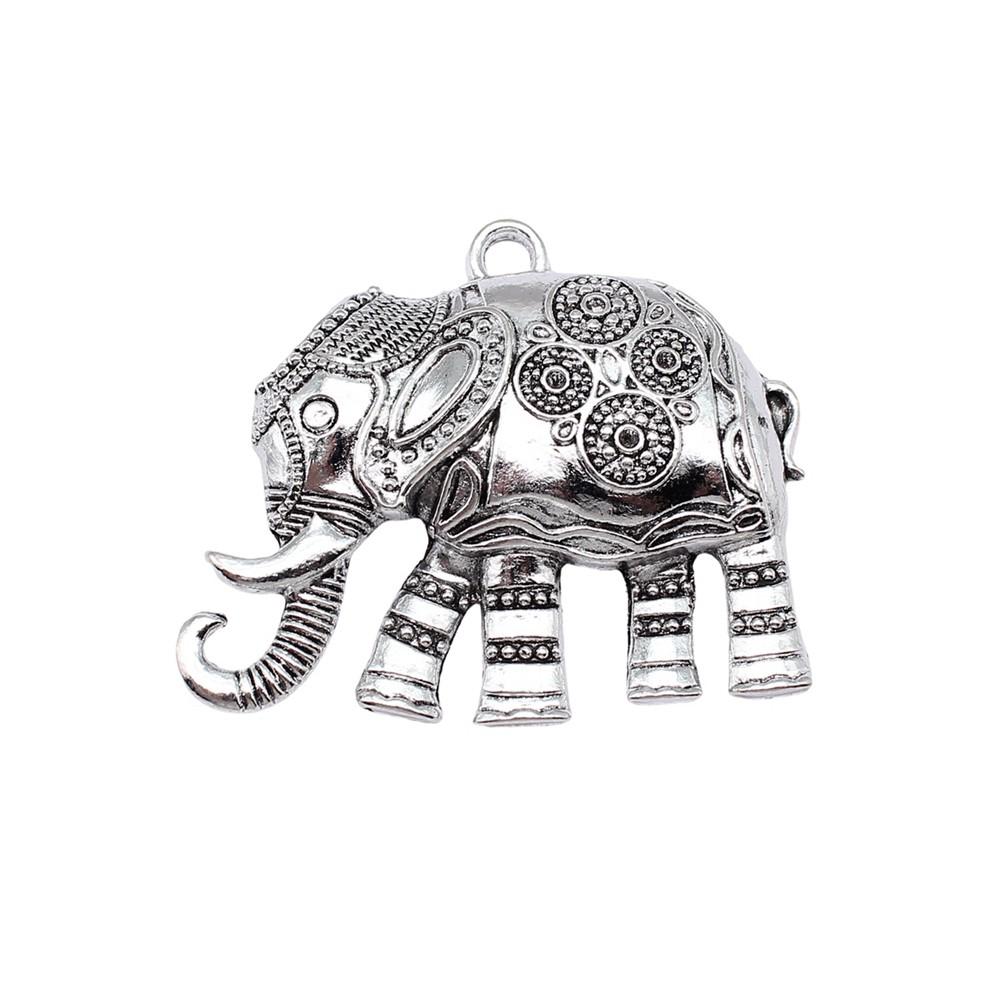 Retro Elephant Charms Alloy Animal Pendants For Jewelry Making Handmade Supplies