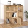 vidaXL Bücherregal Sonoma-Eiche 98x30x98 cm Holzwerkstoff