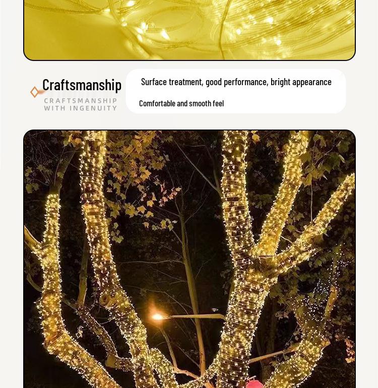 Colorful Waterproof LED Fairy String Lights for Outdoor Decor & Camping