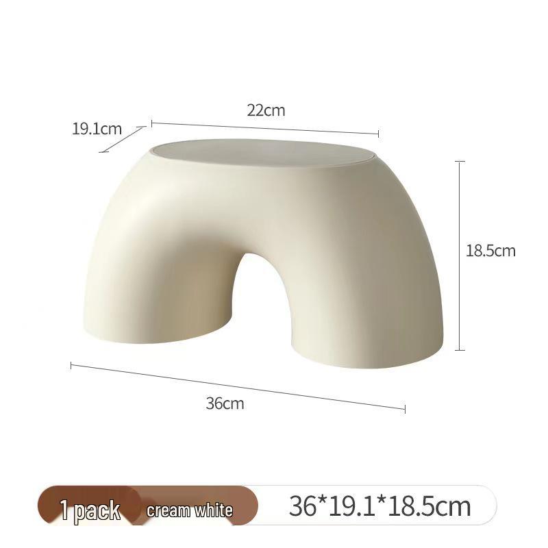 Creative Rainbow Stool - Colorful, round, and comfortable design with non-slip feature, perfect for shoe-changing or as a small multi-purpose seat.