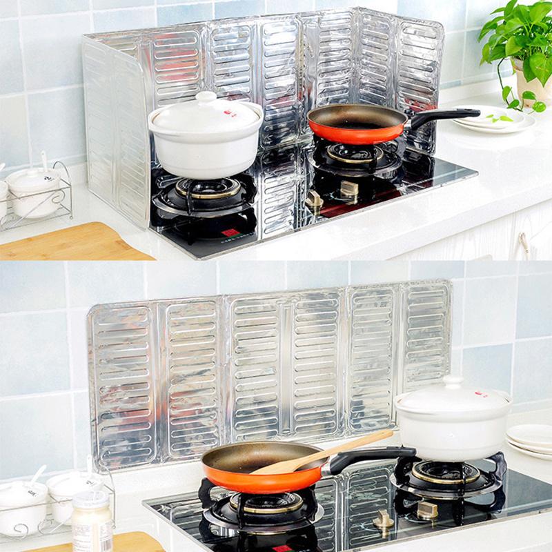 2 Piezas Placa Deflectora de Aceite para Estufa Anti-Salpicaduras Aluminio Protector de Cocina para Cocinar Protector contra Salpicaduras de Aceite al Freír Cubiertas para Horno de Microondas