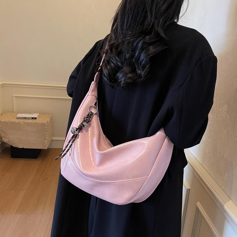 Simple Large-capacity Bag Women's 2025 New Fashion Versatile Casual Shoulder Bag Student Commuter Messenger Tote Bag