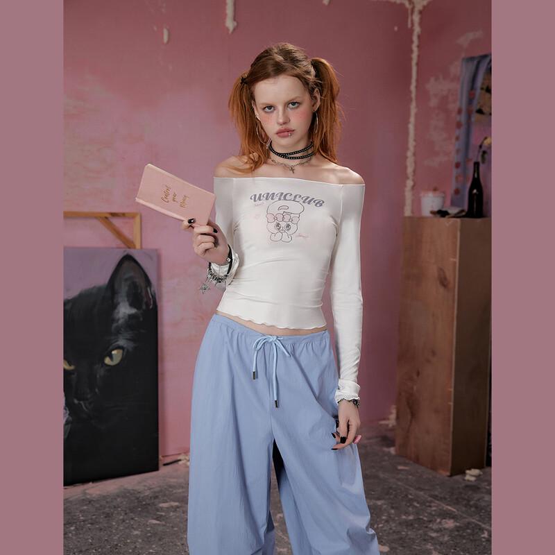 unifree American Retro Loose Cargo Parachute Pants