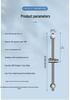 Adjustable Stainless Steel No-Drill Shower Arm and Head Holder