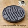 Round Movable Flower Pot Tray with Hidden Wheels and Breathable Bottom for Silent Plant Care
