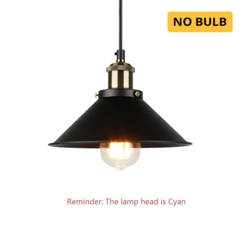 Industrial LED Pendant Light Retro Cyan Hanging Light Fixtures For Living Room Restaurant Cafe Bar Indoor Illumination Fixtures