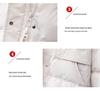 Women's 2025 Slimming Mid-Length Hooded Winter Down Jacket - White Duck Down, Thick, Fashionable, Petite Fit
