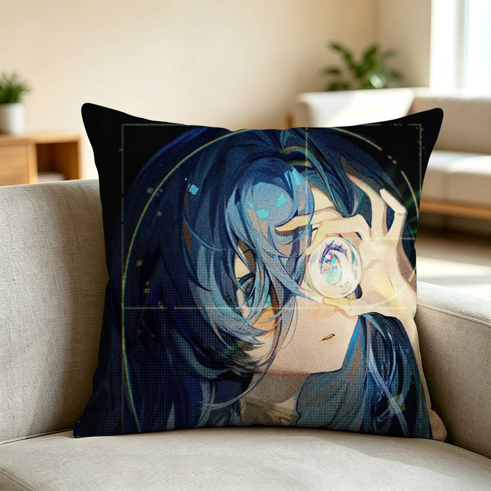R-Reverse-1999 G-Game Pillow Case Square Double-Sided Sofa Cushion Cover Bedroom Bedside Pillow