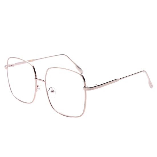 Fashion Unisex Square Metal Myopia Frame Glasses Anti-blue Eyewear Spectacles