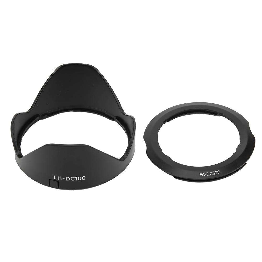 LHDC100 Plastic Black Lens Hood Accessory for Canon G3x SX60 SX50 SX530 SX520 Lenses