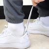 Schuhanzieher aus Metall, ergonomisches Design, langer Griff, verformungsfrei für sanftes und einfaches Tragen von Schuhen