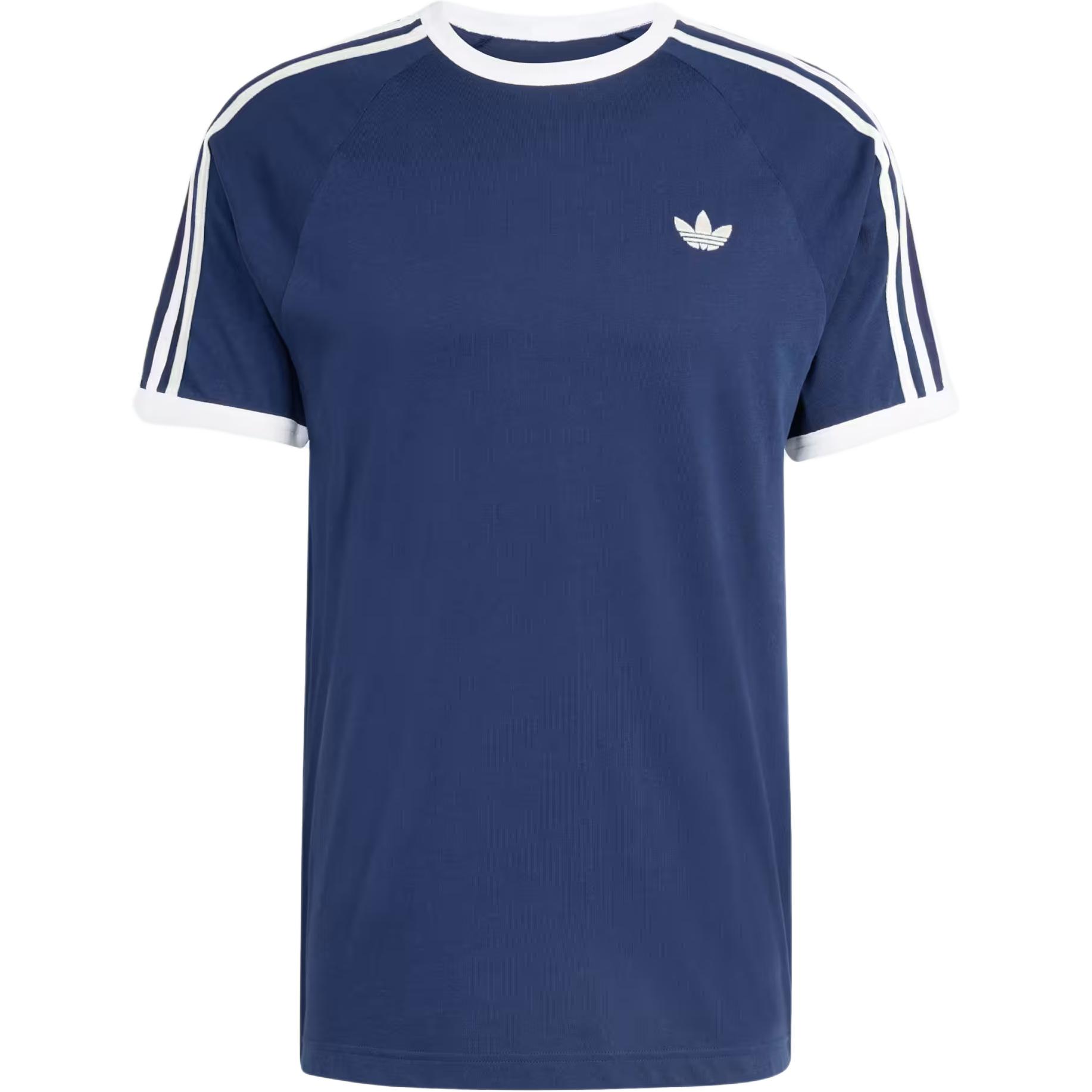 Adidas Originals Striped Logo Short Sleeve T-Shirt Men tops KE3536 S