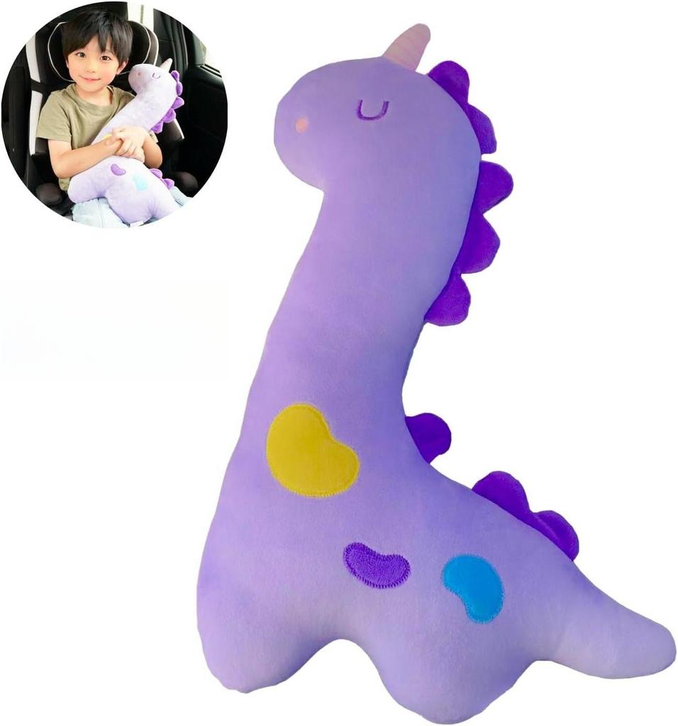 Roztomilá lama, žirafa, jednorožec, dinosaurus Cestovní polštář do auta, Polštářek na bezpečnostní pás do auta, Ramenní chrániče do vozidla, Ergonomický design, Pro dospělé a děti
