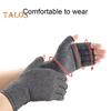 1 Pair Health Care Gloves Balanced Pressure Elastic Wrap Lightweight Neat Seams Half-Finger Design for Cycling Driving Fitness Touchscreen Mountain