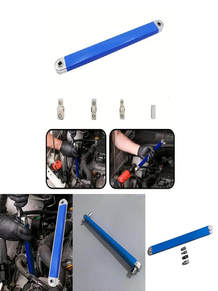 High Carbon Steel 15-inch Offset Extension Wrench Multi-functional Adjustable Tool