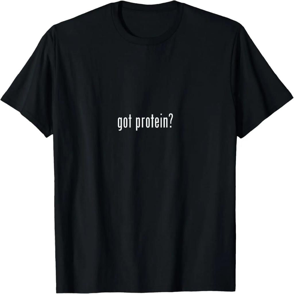 Protein bekommen_ Fitnessstudio Workout T-Shirt