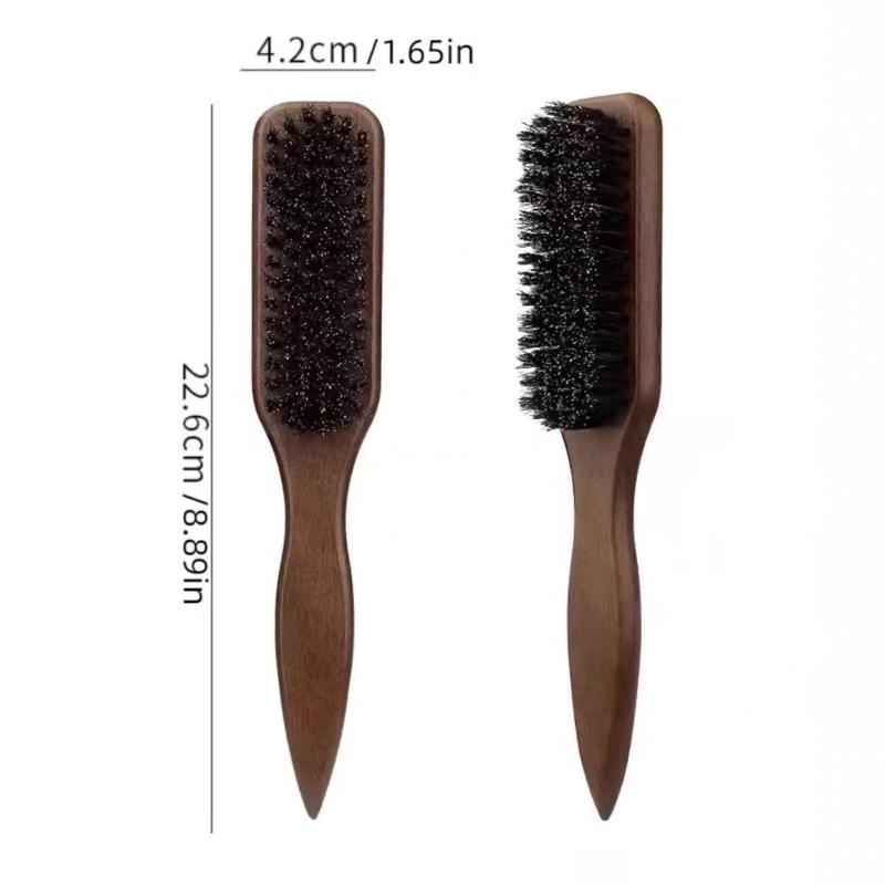 Pointed-Tail Bristle Comb Heat Resistant Anti-Static No Tangle Hair Brush Unisex for Hair Styling Parting Use