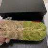 Diamond Evening Purses Crystal Clutch Bag Luxury Women’s  Green/White/Red Wedding Party Clutches Ladies Dinner Formal  Purses