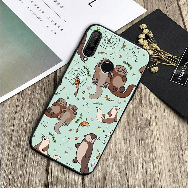 

Sea Otter Pattern For Huawei Nova 7i 3i 8i 11 12i 10 9 SE Y60 Y61 Y70 Y72 Y73 Y90 Y91 P20 P30 Pro P40 Lite Case Nova 11 Pro