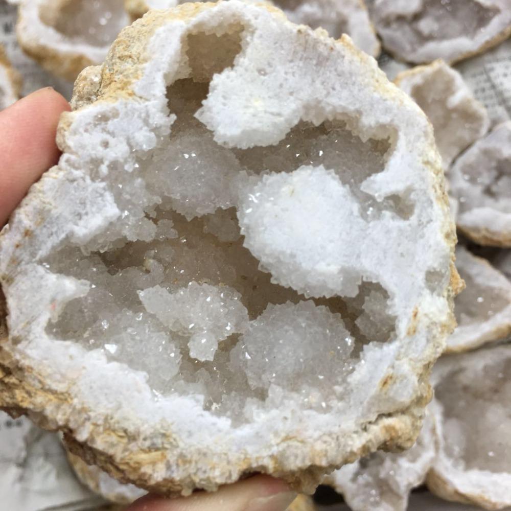 Natural Agate Geode Raw Crystal Mineral Energy Healing Crystals Lucky Stone Cluster Cave Collection Specimen