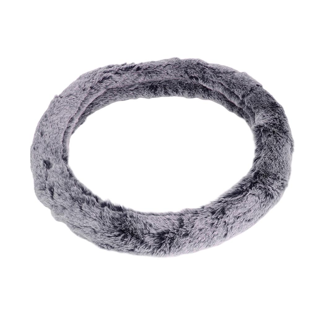 15 Inch Steering Wheel Cover Imitation Wool Plush Auto Steering Wheel or Interior Accessory for Men Women