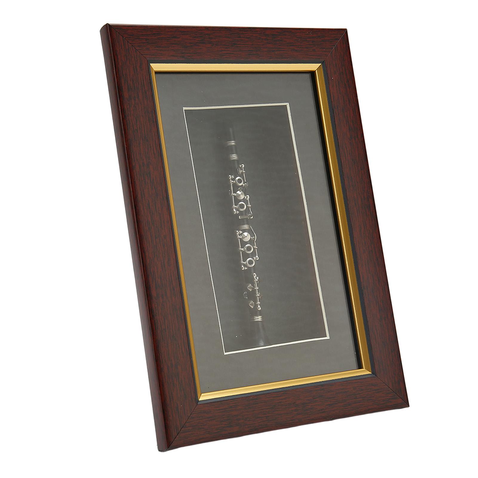 

Миниатюрная флейта, изысканная цветная фоторамка, упакованная в элегантную прочную мини-модель флейты для полки стола