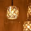 Lampe suspension - NETTLIFE - 10 flammes G9 - Hauteur réglable 230 cm - Jaune - Diamètre 44 cm