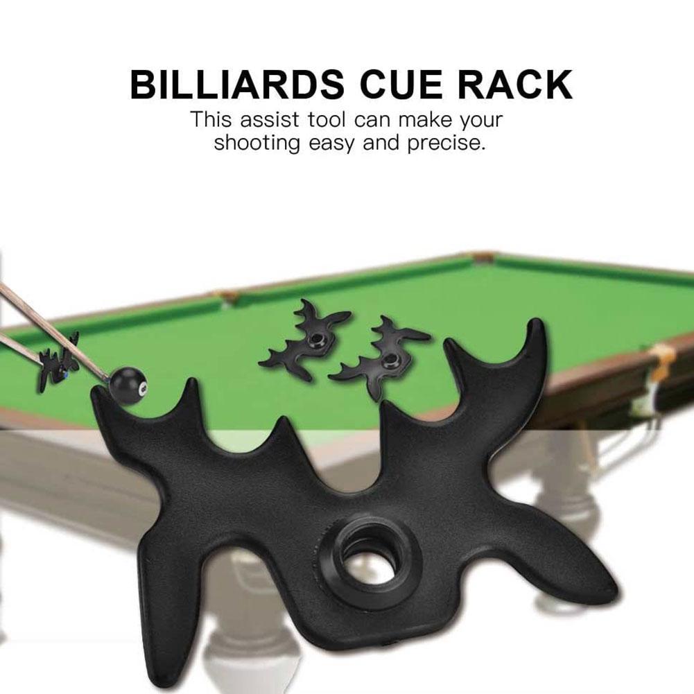 1/2/4 st Ny Snooker Pool Svart Snooker Biljard Köställ Brohuvud Biljard Korshorn Stånghållare Tillbehör