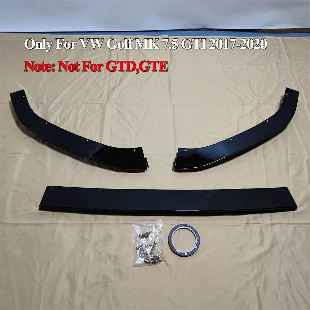 TCR Front Bumper Lip Diffuser Splitter & Rear Roof Spoiler Wing For VW Golf 7 7.5 MK7 MK7.5 GTI GTD R 2013-2020 BodyKits Tuning