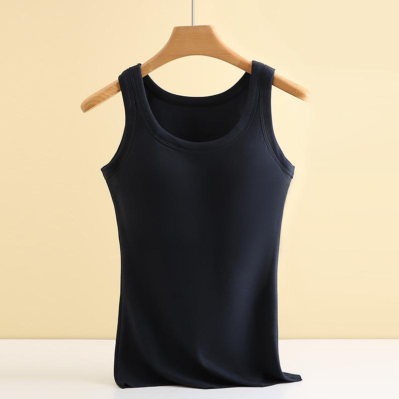 

Женский теплый жилет с круглым вырезом и завязками, с нагрудными подушечками и бархатной подкладкой, зимний базовый слой M (75-95 lbs)