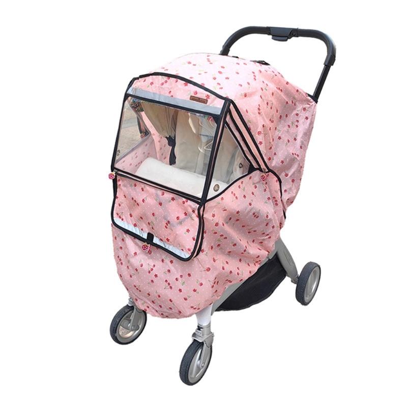 Baby Strollers Weather Shield Rain Cover Breathable Baby Pushchair Cover Pram Accessories Portective Shield with Zipper