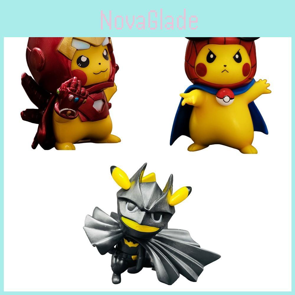 Marvel Avengers Infinity War Captain America Figure Collection Pikachu Ornament