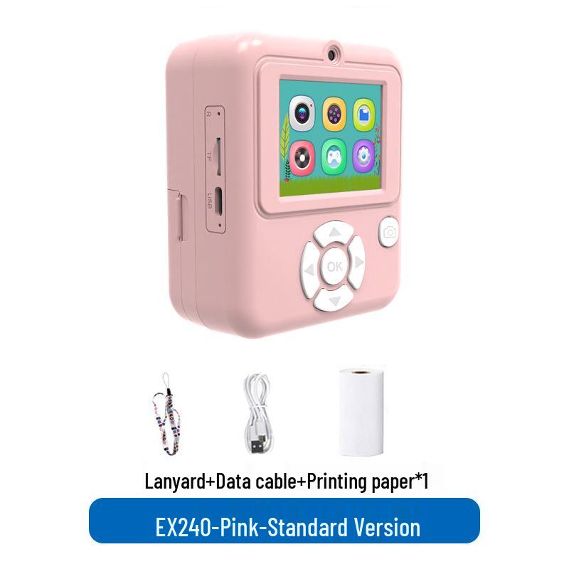Dual Lens Kids' Instant Camera - Handheld SLR Toy for Outdoor Photography
