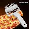 Pizza Roller Pin Pizza Cookies Baking Tools Plastic Dough Roller Pastry Pie Needle Wheels Cutter Sewing Machine Bread Hole Punch