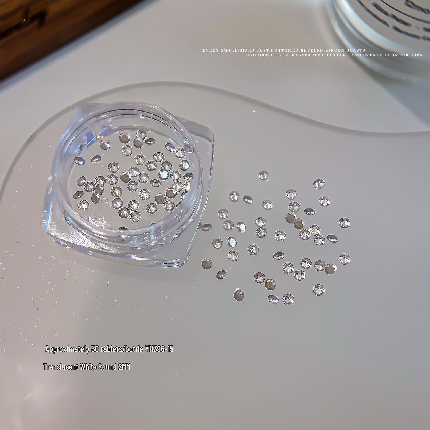 

Translucent White Zirconia Nail Art Decorations: Sparkly Flat Bottom Marquise, Water Drop, Heart, and Other Shaped Rhinestones for Nails.