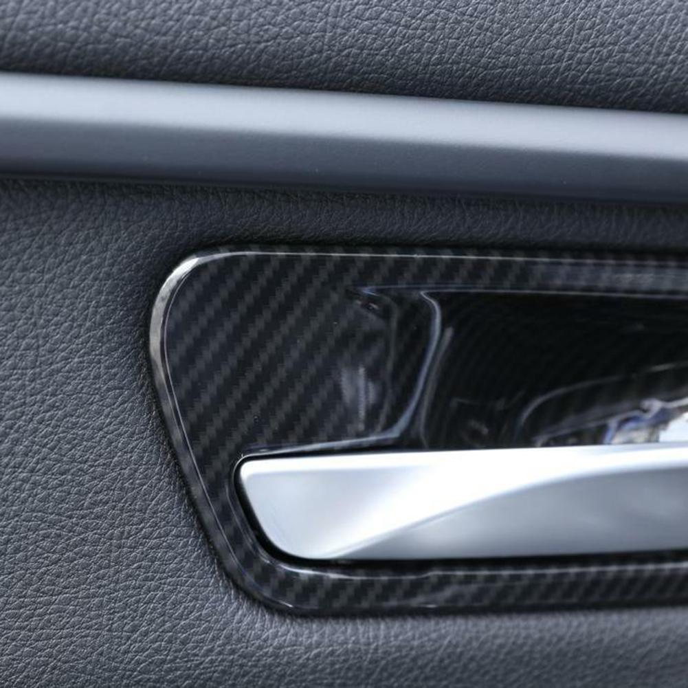 Türgriffschale, 4 Stück, 4 x Kohlefaser-Textur-Look