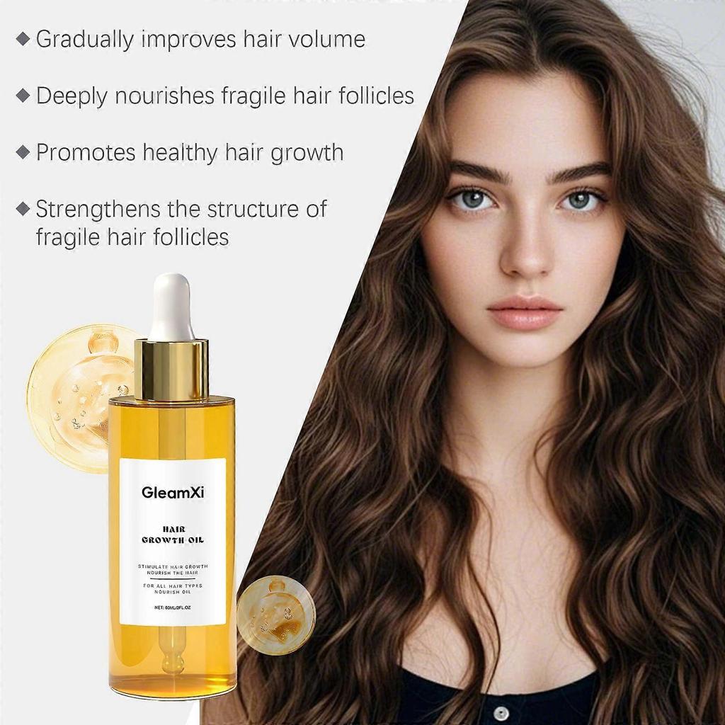 Limited time!!Gleamxi Moisturizing Hair Care Essential Oil Moisturizing And Refreshing Gentle Softening Hair Care Daily Moisturizing Hair Care