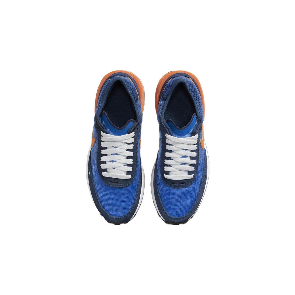 Nike Waffle One Dämpfung Rutschfest Abriebfest Niedrige Freizeitschuhe GS Blau Orange DC0481-402