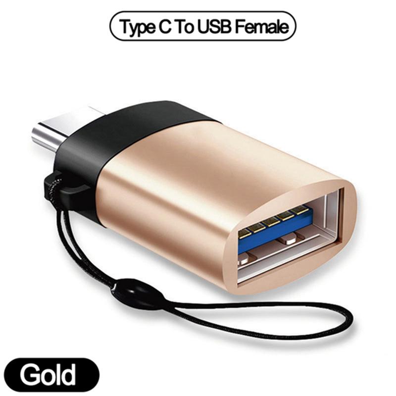 VAORLO Mini OTG-adapter for Micro og Type-C USB 3.0 høyhastighetsoverføring for Samsung Xiaomi Android Data Drive Mouse Connector