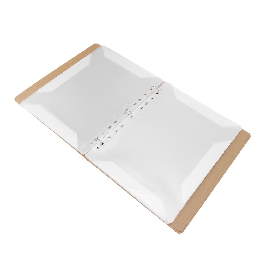 Notenmappe A4 20 Blatt Fassungsvermögen Kraftpapier PVC Notenhefter für Konzerte Proben Unterricht